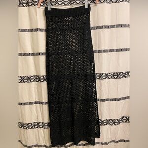 Reverse Midnight Black Knit skirt xs/sm